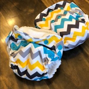 Lil Joey cloth diapers set of two